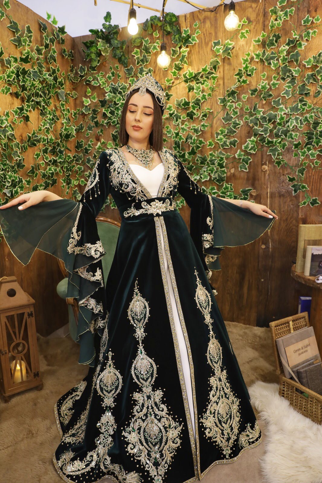 Kaftan Bindallı Yeşil